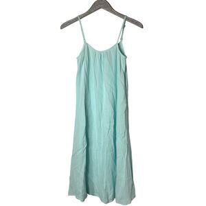 Citrine Della Dress Mint Green/Blue Gauze